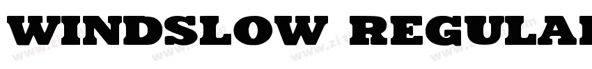 Windslow Regular字体转换